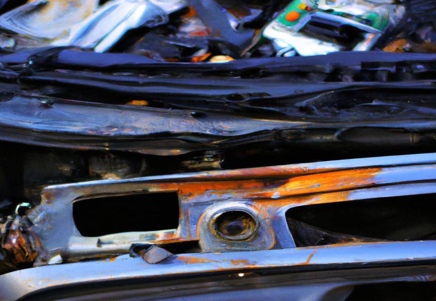 The process of scrapping a car 